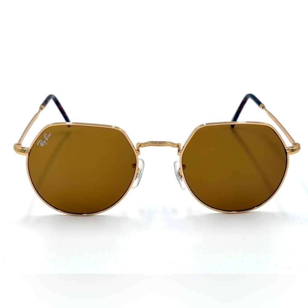 Ray-Ban Jack Sunglasses RB3565 9196/33 Gold Brown Lens 53mm